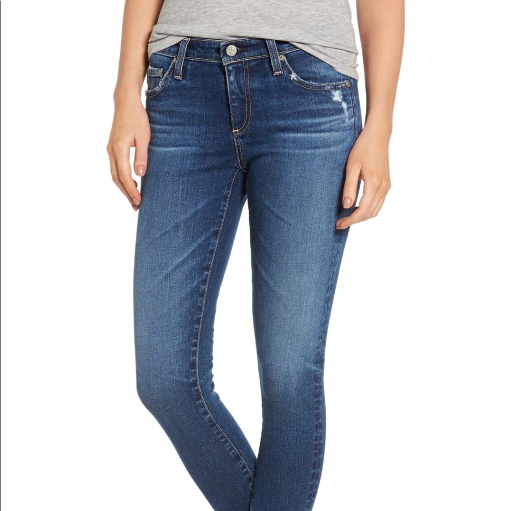 AG The Legging Raw Hem Ankle Skinny Jeans (12 Yrs)